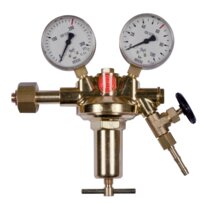 Cylinder pressure reducer F60/200 0-60 bar 7/16" UNF for CO2/argon