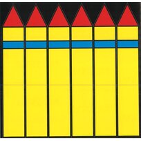 Stickers direction arrows flammable blue for pipeline (1 set = 6 pieces)