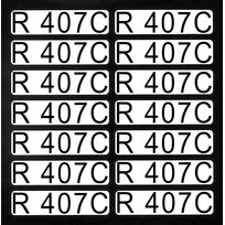 Aufkleber für Richtungspfeile R407C (1 Satz = 14 St.)