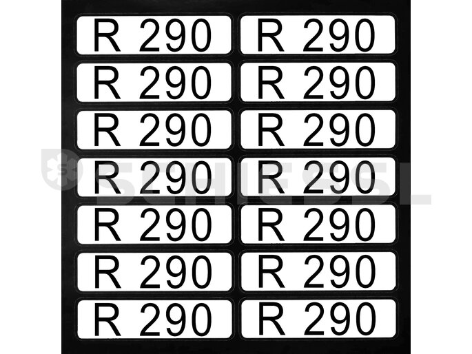 Adesivi per frecce di direzione infiammabile R290 (1 set = 14 pezzi) infiammabile