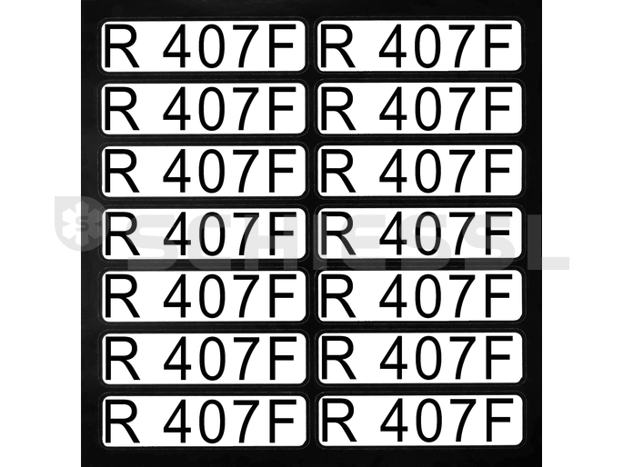Stickers for direction arrows R407F (1 set = 14 pcs)
