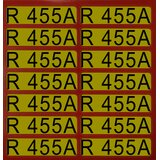 Aufkleber für Richtungspfeile brennbar R455A (1 Satz = 14 St.) brennbar