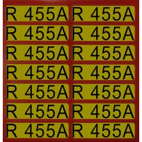 Adesivi per frecce di direzione infiammabile R455A (1 set = 14 pezzi) infiammabile