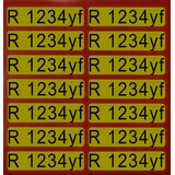 Aufkleber für Richtungspfeile brennbar R1234yf (1 Satz = 14 St.) brennbar