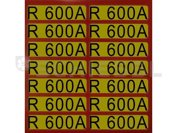 Aufkleber für Richtungspfeile brennbar R600A (1 Satz = 14 St.) brennbar