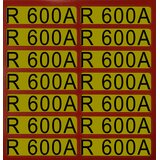 Adesivi per frecce di direzione infiammabile R600A (1 set = 14 pezzi) infiammabile