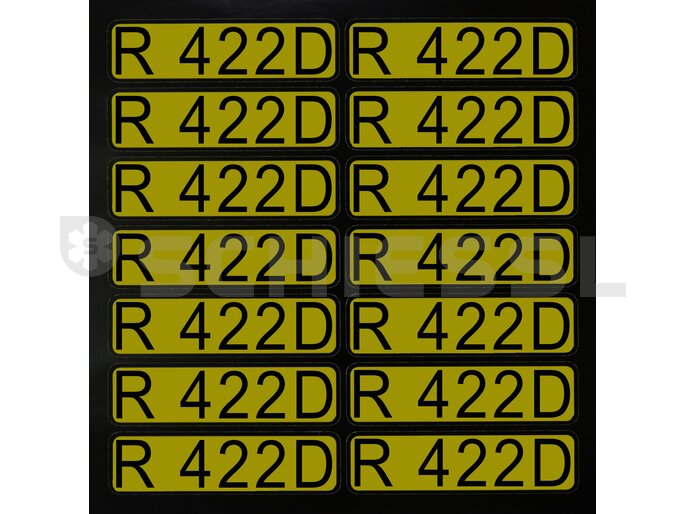 Aufkleber für Richtungspfeile R422D