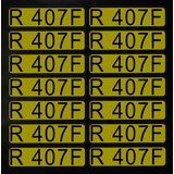 Stickers for direction arrows R407F
