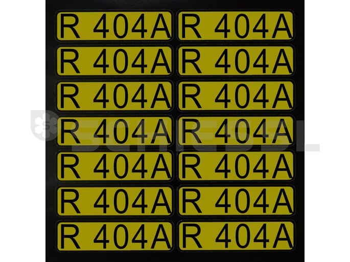 Stickers for direction arrows R404A (1 set = 14 pcs)