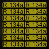 Stickers for direction arrows R134a (1 set = 14 pcs)