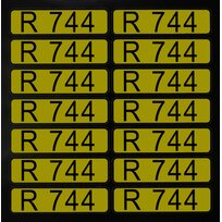 Stickers for direction arrows R744 (1 set = 14 pcs)