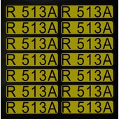 Aufkleber für Richtungspfeile R513A (1 Satz = 14 St.)