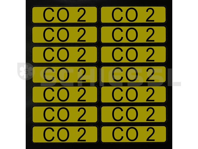 Stickers for direction arrows CO2 (1 set = 14 pcs)