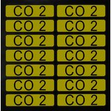 Aufkleber für Richtungspfeile CO2 (1 Satz = 14 St.)