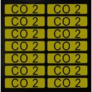 Aufkleber für Richtungspfeile CO2 (1 Satz = 14 St.)