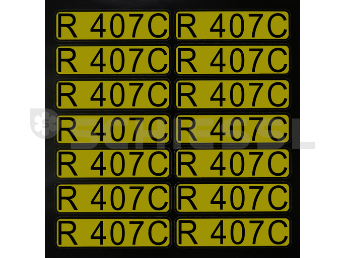 Aufkleber für Richtungspfeile R407C