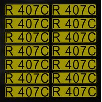 Stickers for direction arrows R407C (1 set = 14 pcs)