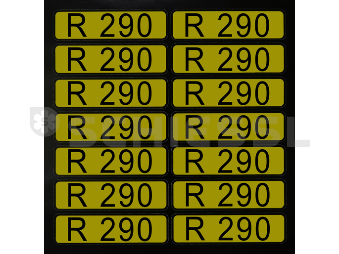 Stickers for direction arrows R290