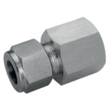 Screw-on connection, stainless steel straight SS-600-7-4 3/8'' SW x 1/4'' NPT IU