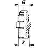 Einschraubstutzen zylindrisch EZ 7/8''UNFx1/2''R