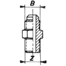 Einschraubstutzen zylindrisch EZ 5/8''UNFx1/4''R