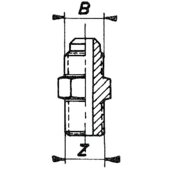 Einschraubstutzen zylindrisch EZ 7/16''UNFx1/4''R
