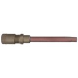 Schrader valve solder socket with copper pipe A-31004MG 7/16"UNFx6mm w. valve cap