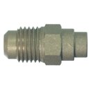 Schrader valve solder socket without copper pipe A-31720-M-G 7/16"UNFx6/8/10mm w. valve cap