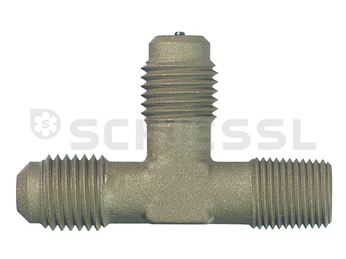 Schrader valve T-piece screw A-31452-G 1/8"NPTx1/4"SAEx1/4"SAE