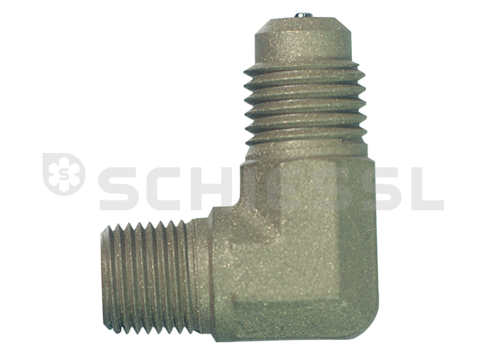 Schrader valve angle piece A-31492-G 1/8"NPTx1/4"SAE
