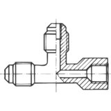 Schrader valve T-piece screw A 31864 S-TI 7/16"UNF o x o x i