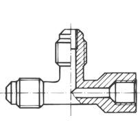 Schrader valve T-piece screw A 31864 S-TI 7/16"UNF o x o x i