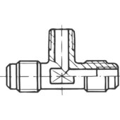 Schrader valve T-piece screw A 31512 7/16"UNFx1/8"NPTx7/16"UNF