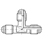 Schrader valve T-piece screw VT 2-4 7/16"UNFx7/16"UNF o x o x o