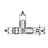 T-piece TN 7/16''UNF