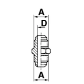 Connection nipple VN 3/4''UNF