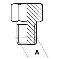 Verschlussstopfen konisch VSK 1/2''NPTF