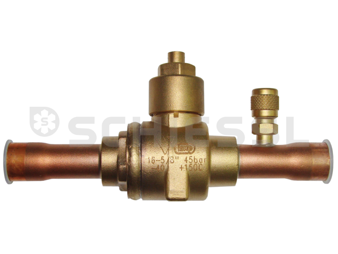 Parker Kugelabsperrventil mit Schrader (O)BV17SV 54mm Löt