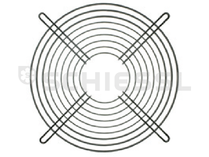 Süd-Electric basket grille console 400mm = D blade / 120mm = D motor