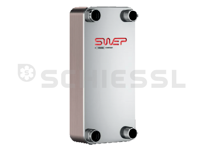 SWEP Plattenwärmetauscher 31bar V80Hx20/1P-SC-S 16+35.1Löt+2x1 1/4"&28L