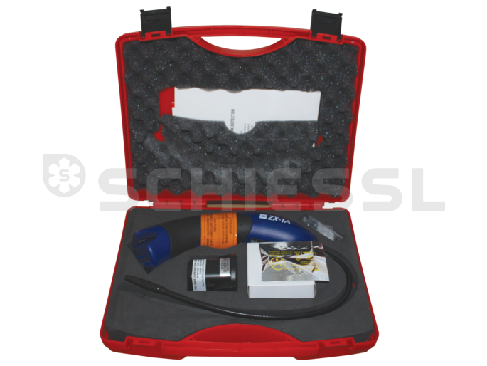 ATP electronic leak detector ZX-1A in protective lined cases with battery and charger