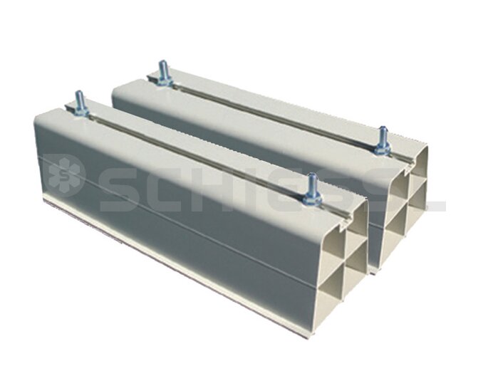 Tecnosystemi floor console set 450mm Base 450 ivory with 2 screws