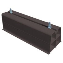 Tecnosystemi mensola a pavimento Base 350mm nero con 2 viti