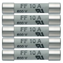 Testo replacement fuses 5 piece per set 10A/600V 0590 0005
