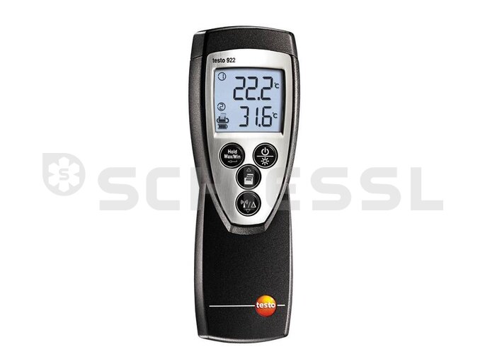 Misuratore di temperatura testo 922 (senza custodia) con batteria (senza sensore) 0560 9221