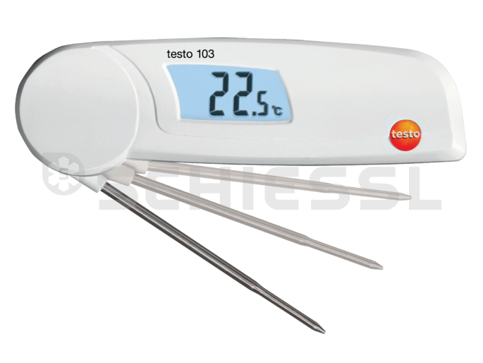 Testo mini fold-back thermometers testo 103 with digital display 0560 0103
