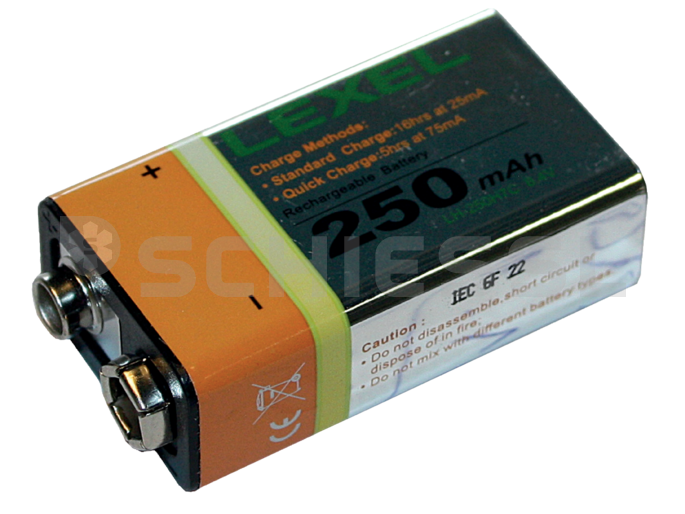 Testo Akku 9V aufladbar NiCd