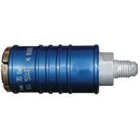 WEH filling adapter f. refrigeration systems TW111 blue 7/16"-20 UNF straight