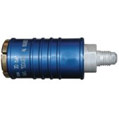 WEH filling adapter f. refrigeration systems TW111 blue 7/16"-20 UNF straight