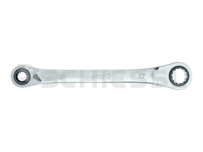 Wiha Doppelring-Ratschenschlüssel 4in1 (10-13-17-19mm)